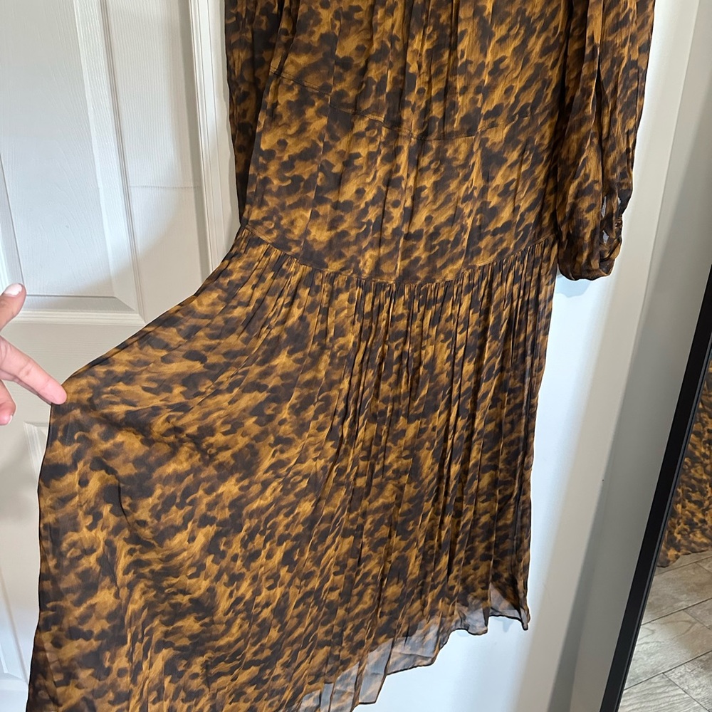 H&M Red Long Sleeve V-Neck Sundress - Picture 9 of 13